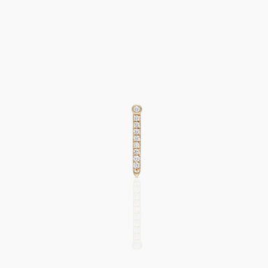 Fiore Wylde Single Diamond Clarity Bar Earring 18kt. Yellow Gold - Homebody Denver