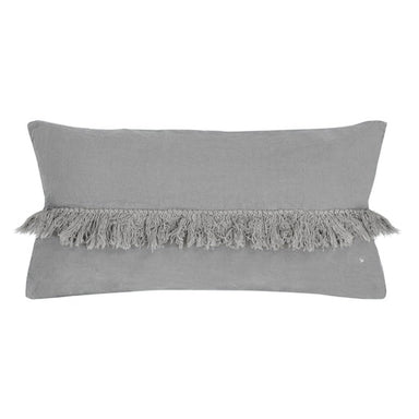 Fox Linen Fringed Cushion 12" x 24" - Homebody Denver