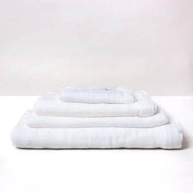 Gauze Towel (M), White, Hand Towel - Homebody Denver