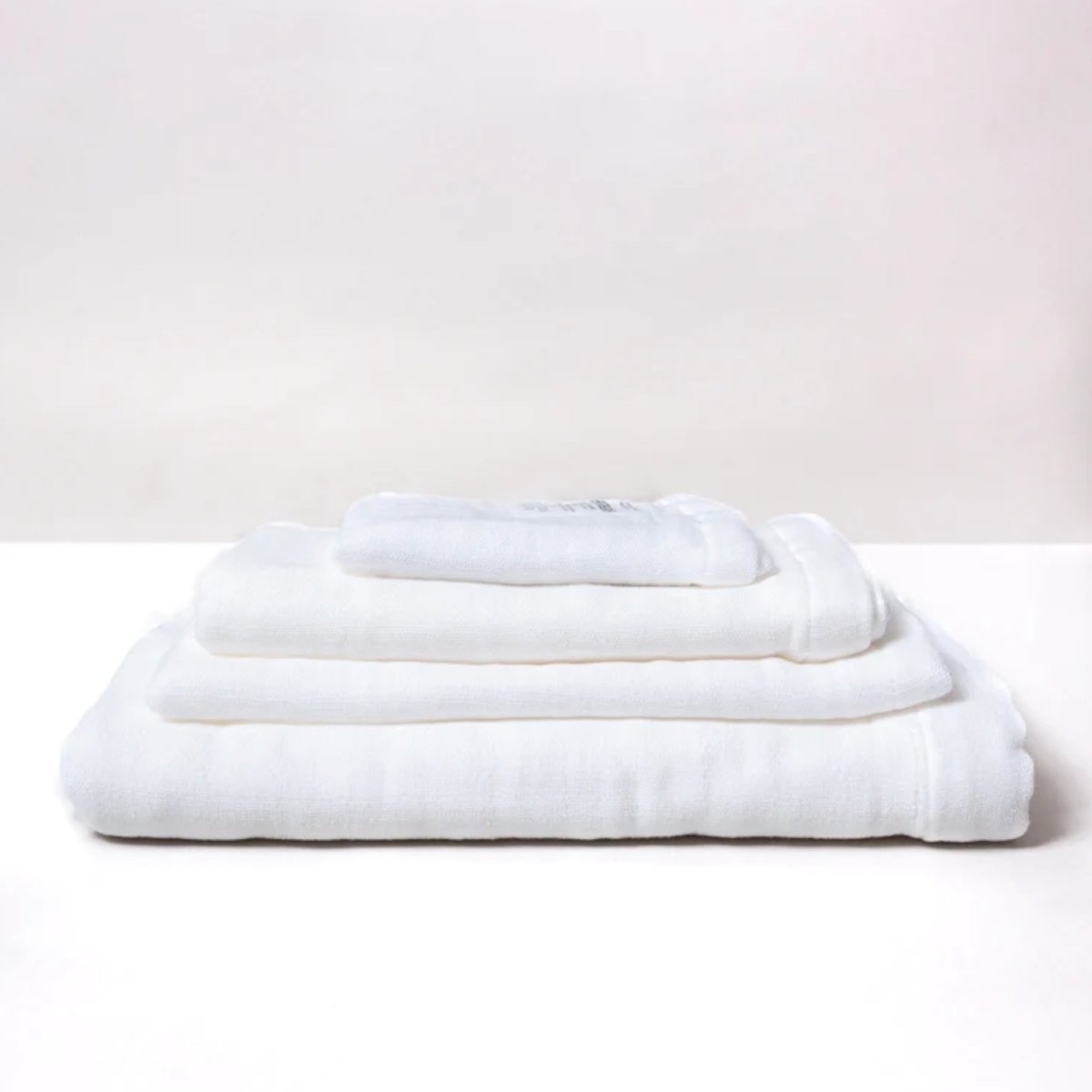 Gauze Towel (S), White, Washcloth - Homebody Denver
