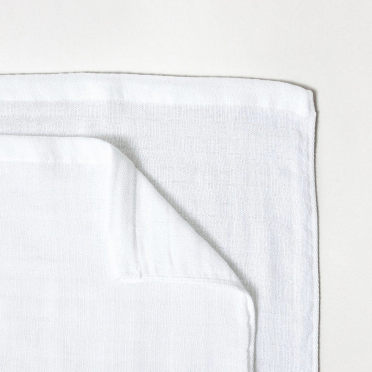Gauze Towel (S), White, Washcloth - Homebody Denver