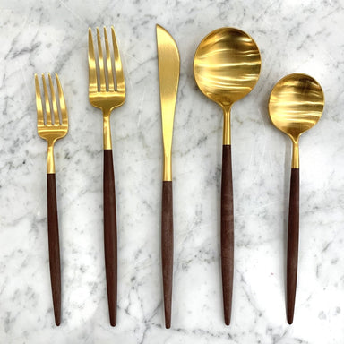 GOA Gold Five Piece Set of Flatware - Homebody Denver