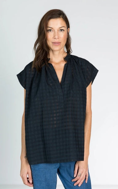 Grid Tunic Black OS - Homebody Denver