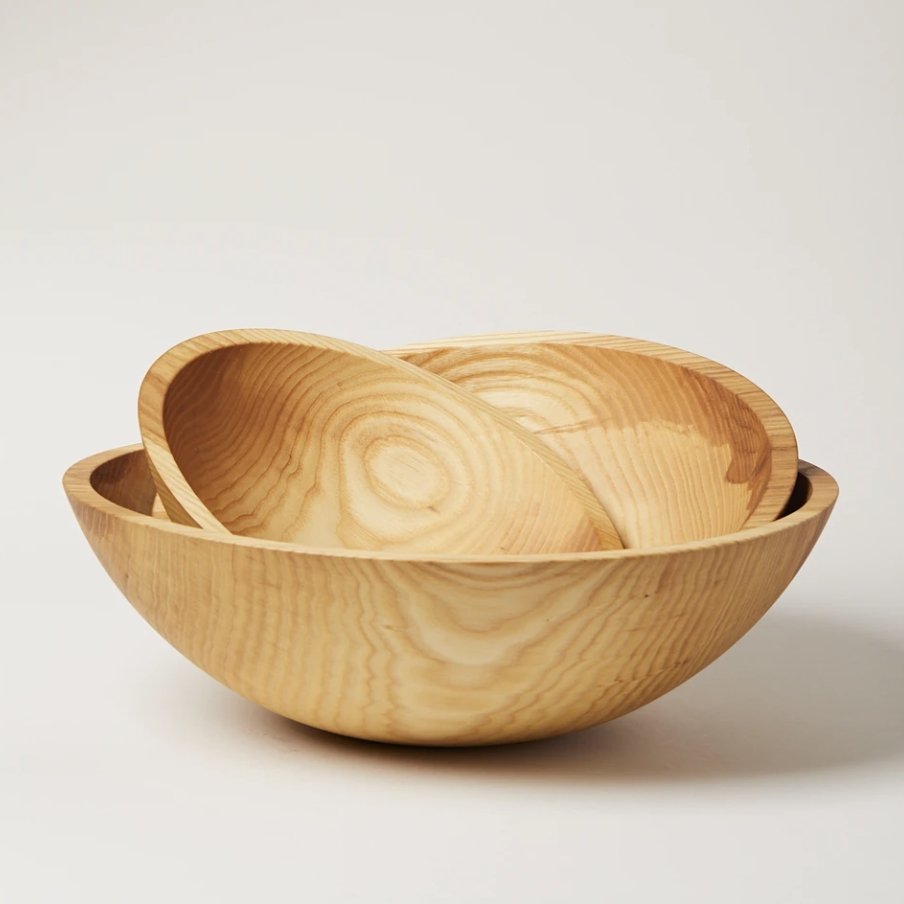 Hand Crafted Wooden Bowl 15" diameter - Homebody Denver