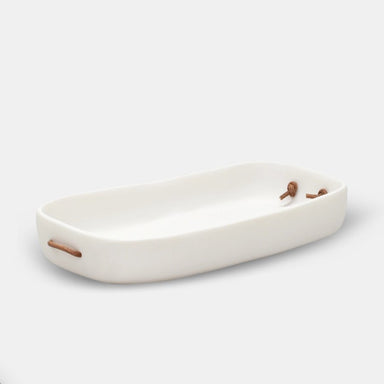 Handmade Resin Water Bath Vanity Tray with Leather Handles - Homebody Denver