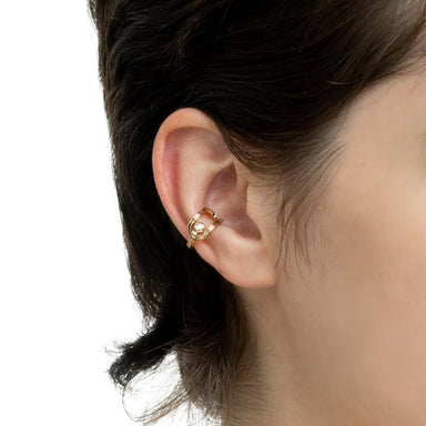 Hirotaka Beluga Oblong Diamond Ear Cuff - Homebody Denver
