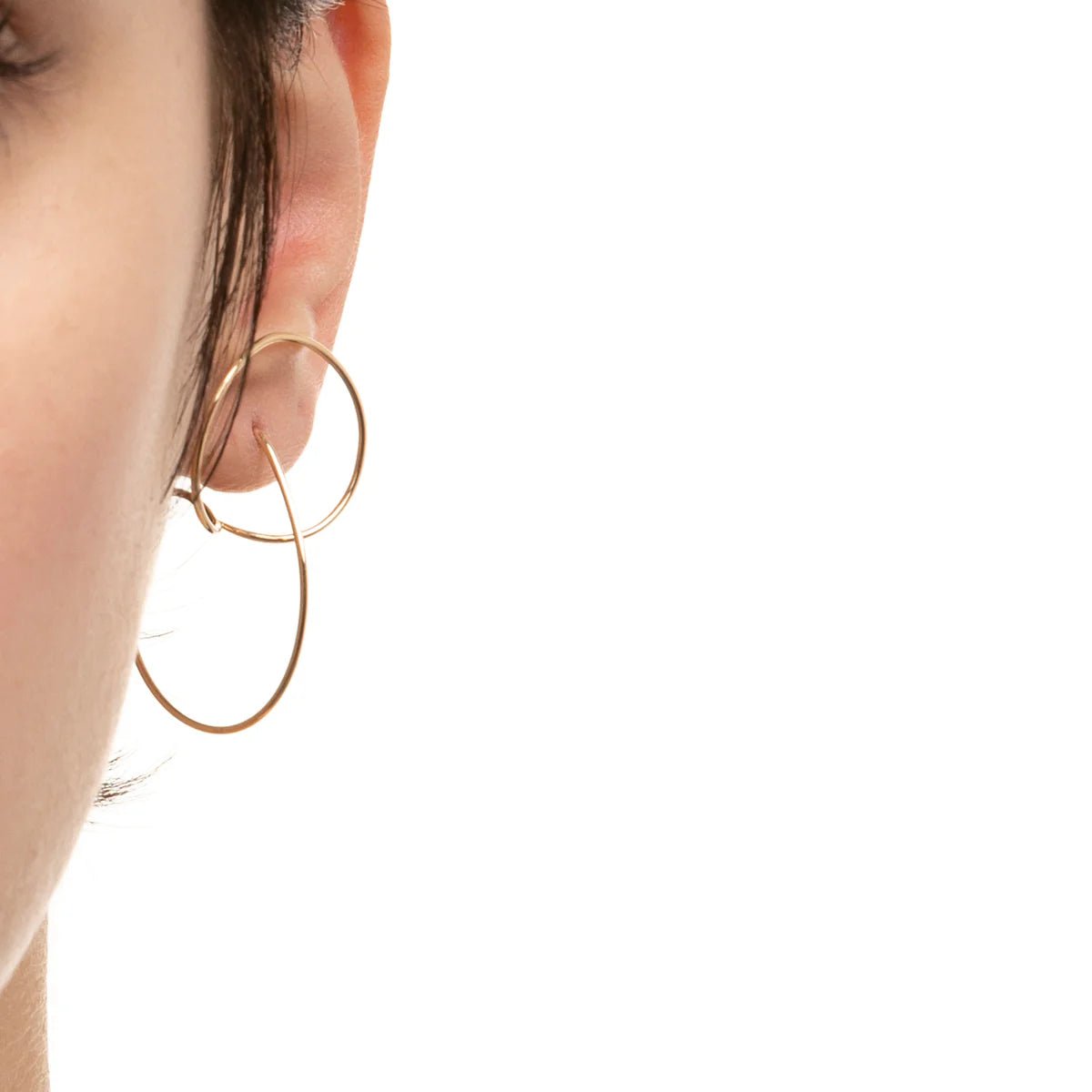 Hirotaka Pair Floating Hoop Earrings S - Homebody Denver