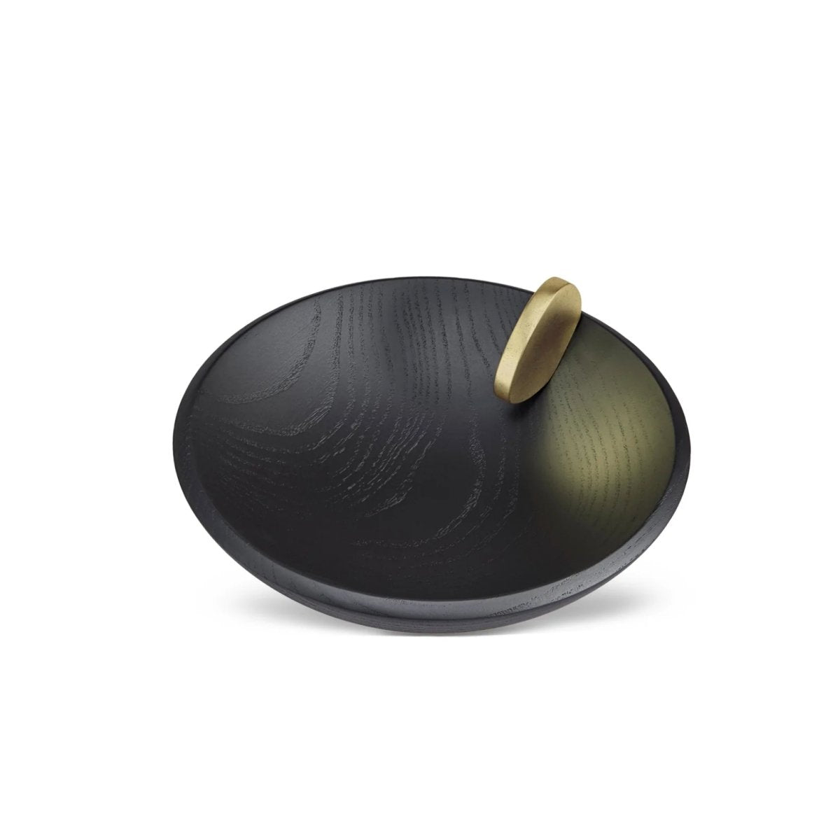 Kelly Behun Blackened Oak Bowl with Brass 8" - Homebody Denver