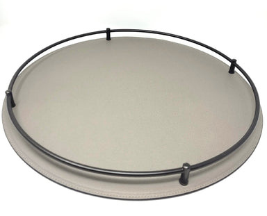 Large Rondo Printed Calfskin Golf Mud Round Tray - Homebody Denver