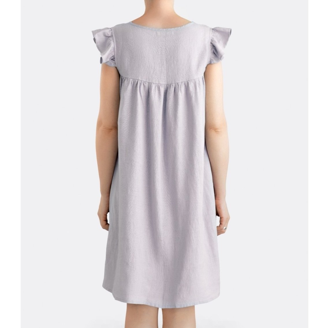Linen Forget Me Not Night Dress - Homebody Denver Linen Forget Me Not Night Dress - Homebody Denver