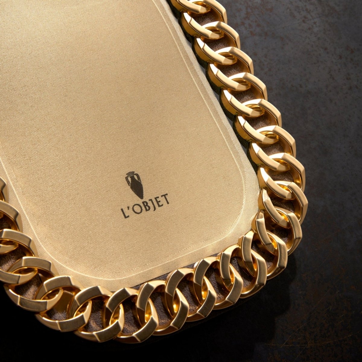 L'Objet Cuban Link Gold Frame 4" x 6" - Homebody Denver