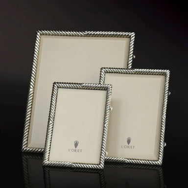 L'Objet Deco Twist Platinum Frame 4"x6" - Homebody Denver