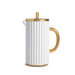 L'Objet Ionic French Press, White Porcelain - Homebody Denver