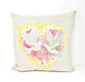Lucky Fish Natural Linen Cushion with Screen Printing 18" x 18" - Homebody Denver