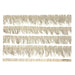Luisa Cevese Riedizioni Rectangular Polyurethane Placemat - Linen Fringes 18" x 12" - Homebody Denver