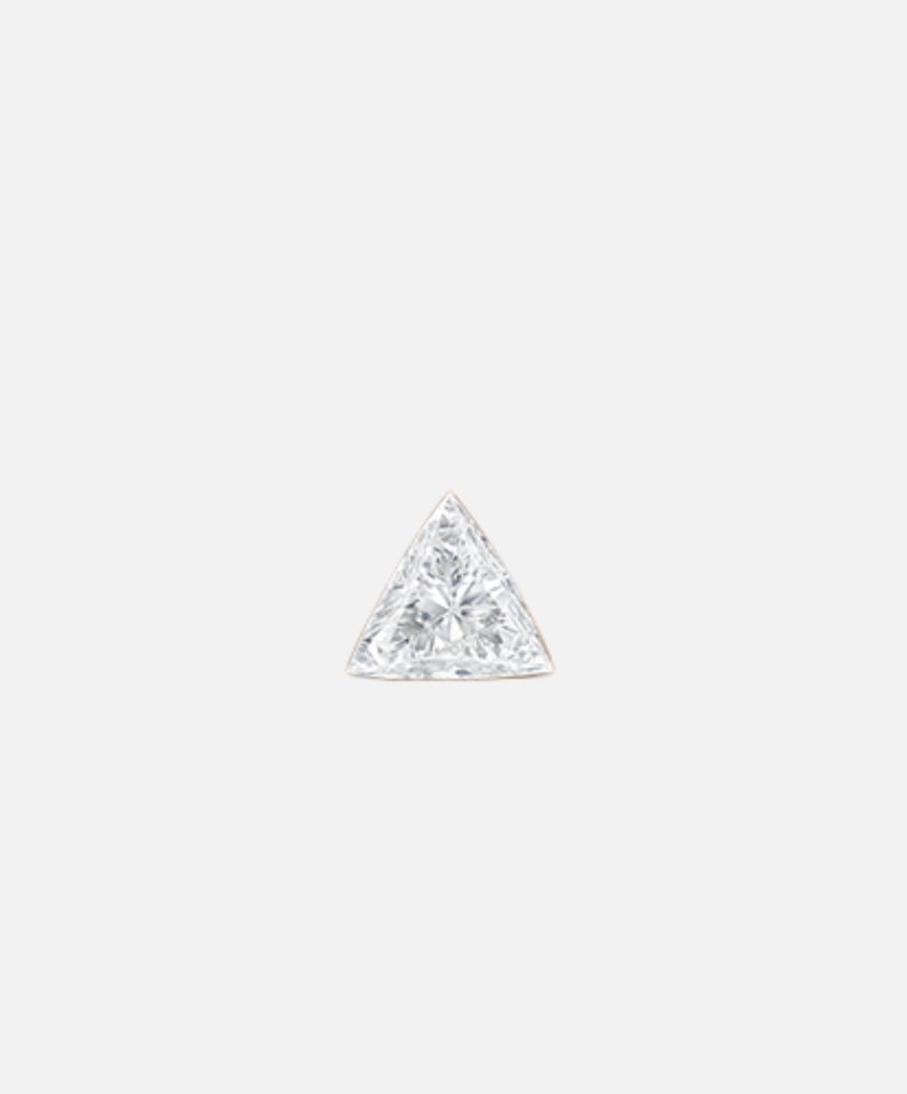 Maria Tash Single 2.5mm Invisible Set Triangle Diamond Threaded Stud Earring - Homebody Denver