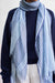 Marquez Scarf Blue Stripe O/S 100% Cashmere - Homebody Denver