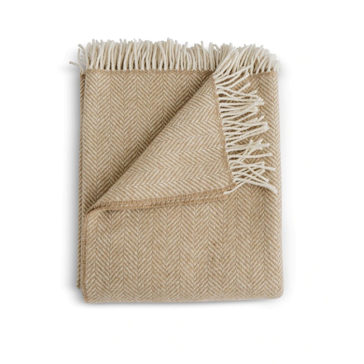 Merino/Cashmere Herringbone Throw - Homebody Denver
