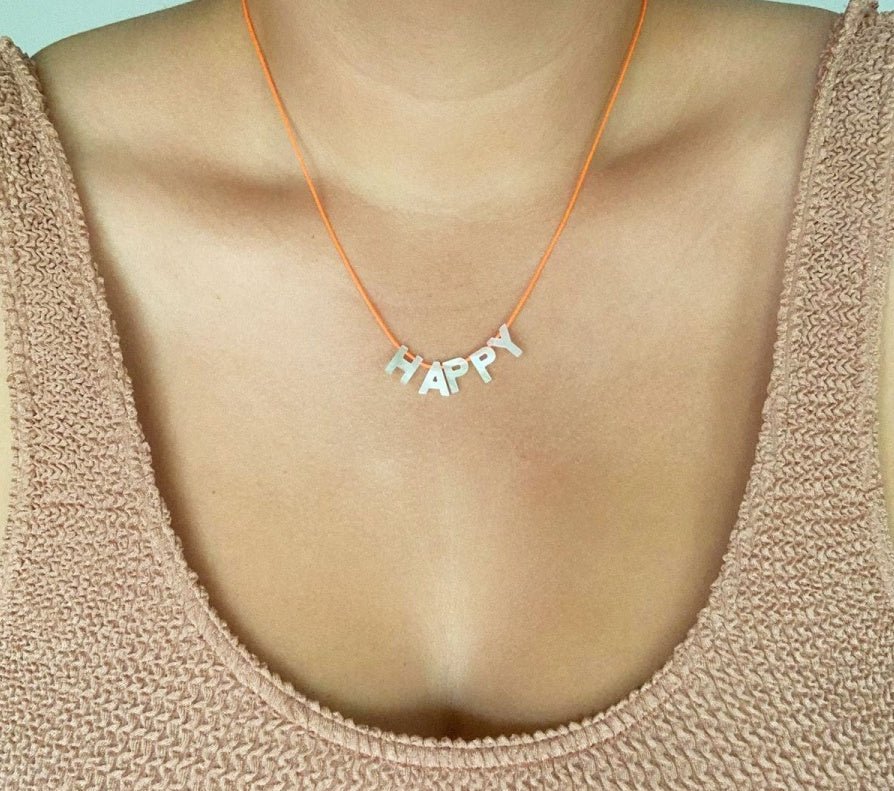 Mother of Pearl Cord Necklace - Homebody Denver