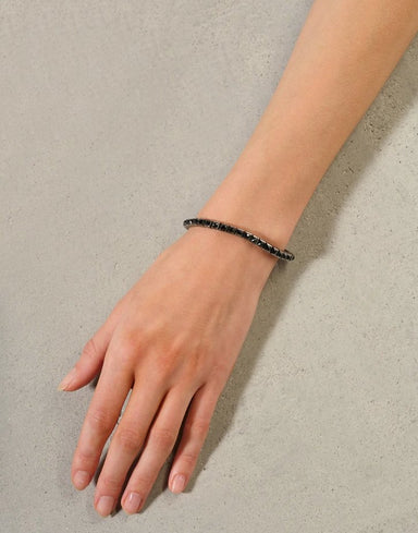 Nakard Tennis Bracelet 3.5mm Square Black Spaniel - Homebody Denver