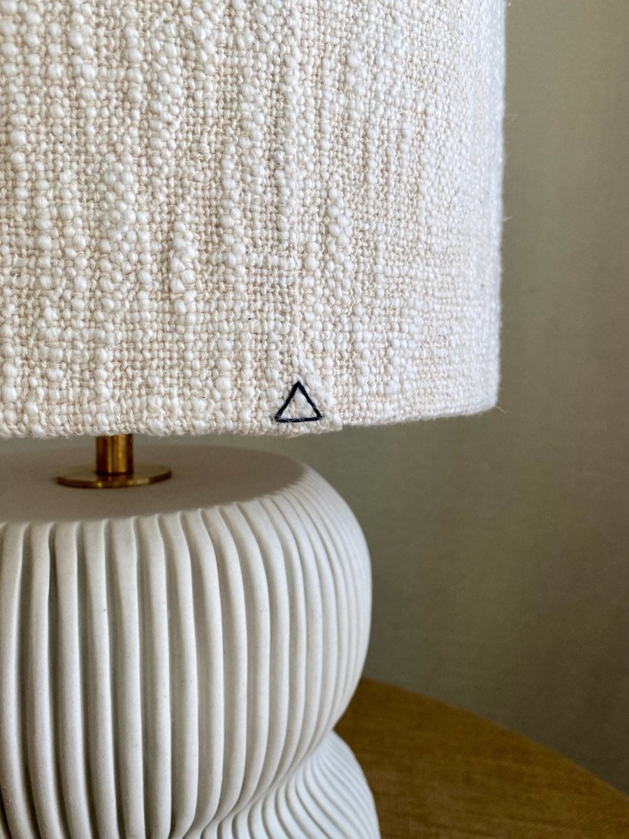 Organic Table Lamp #1, Ceramic Base - Homebody Denver
