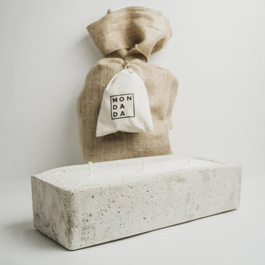 Outdoor Urban Candle Rectangle Ecru, Neutral Scent - Homebody Denver