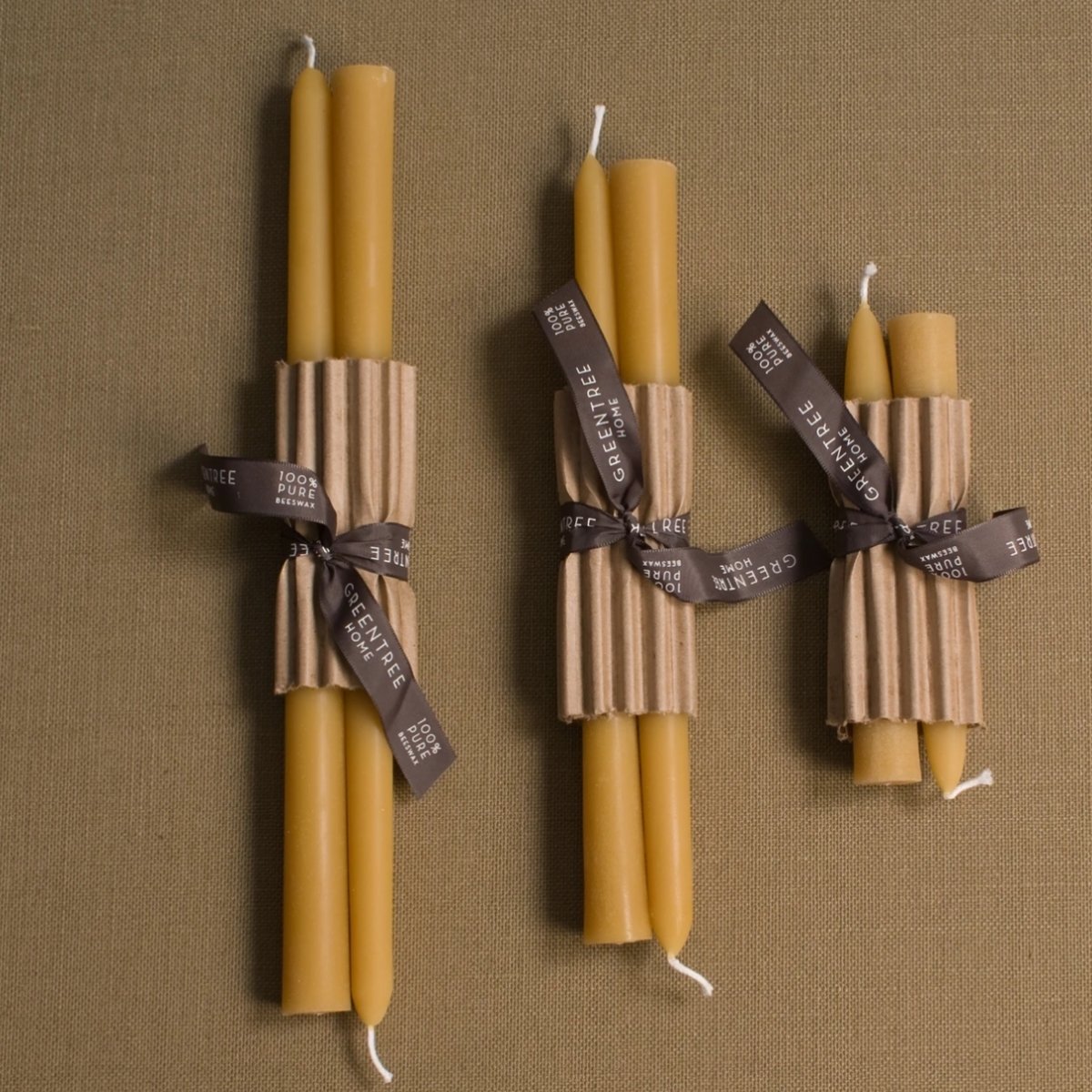 Pair of Everyday Beeswax Taper Candles - Homebody Denver