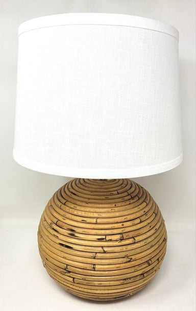 Pair of Midcentury Italian Bamboo Lamps - Homebody Denver