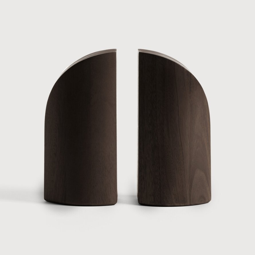 PI Book Ends - Varnished Mahogany - Set of 2 - Homebody Denver