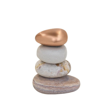 Rock Pile Sculpture, Earth Tones - Homebody Denver