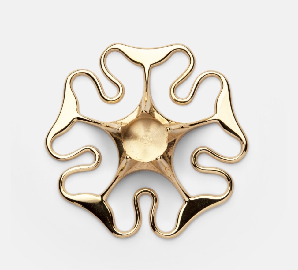 Rose Candleholder, Brass - Homebody Denver