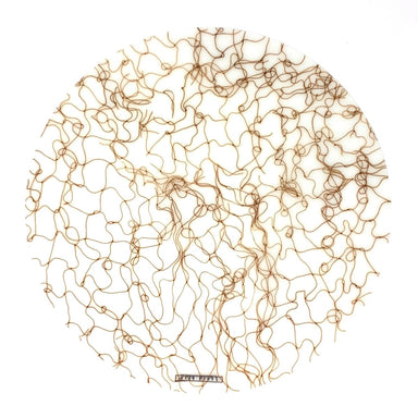 Round Polyurethane Placemat Fish-Net Brown - Homebody Denver