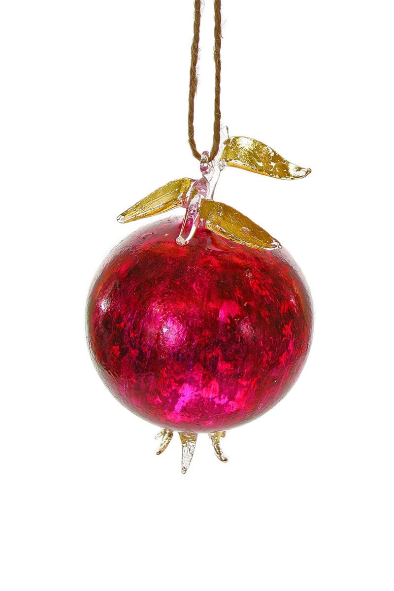Shimmering Red Pomegranate Ornament - Homebody Denver