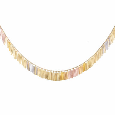 Sia Taylor 18K Rainbow Gold Sunset Fringe Full Necklace - Homebody Denver