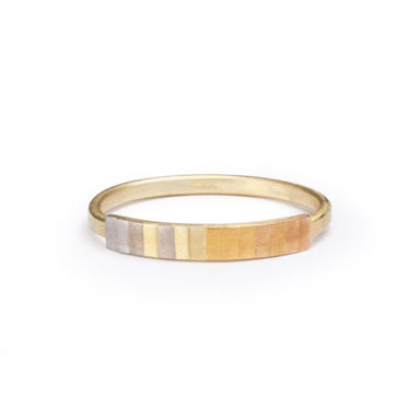 Sia Taylor 18K Yellow & Rainbow Gold Arc Pinky Ring - Size 4 - Homebody Denver