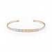 Sia Taylor 18K Yellow & Rainbow Gold Horizon Faceted Cuff - Homebody Denver