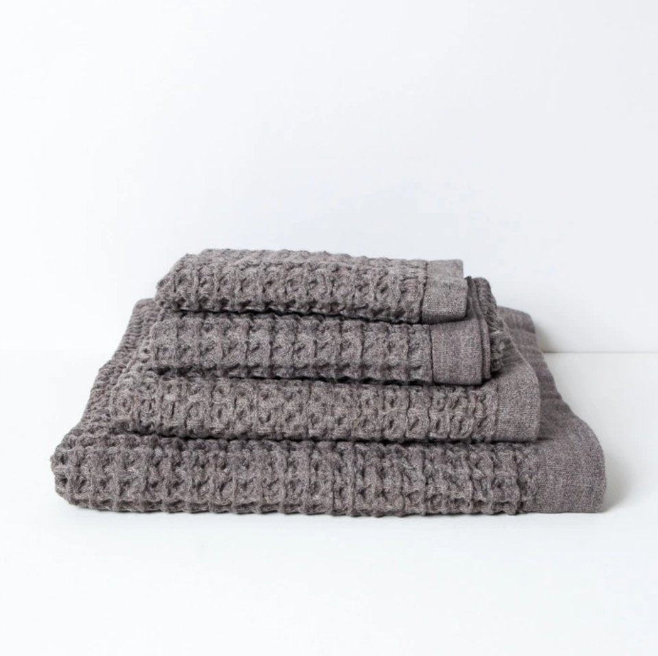 Small Lattice Linen Washcloth - Homebody Denver