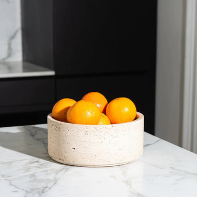 Travertine Fruit Bowl - Homebody Denver