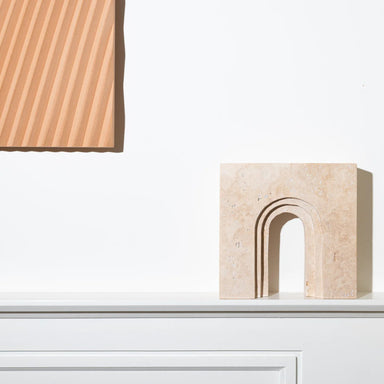 Travertine Object 'Archus' - Homebody Denver