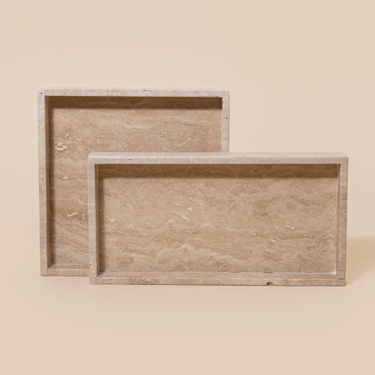 Travertine Rectangular Tray - Homebody Denver