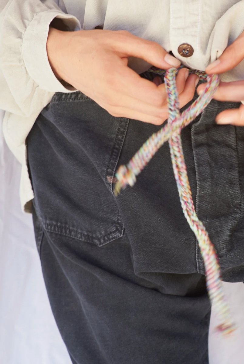 Unisex 100% Cotton Corduroy Pant with Rope Belt - Homebody Denver