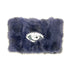 Vivia Clutch Blue Black Fur Evil Eye - Homebody Denver