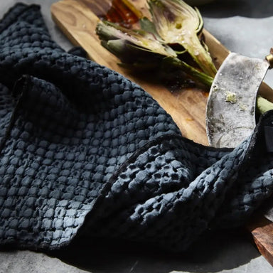 Waffle Kitchen Towel with Black Border - Homebody Denver