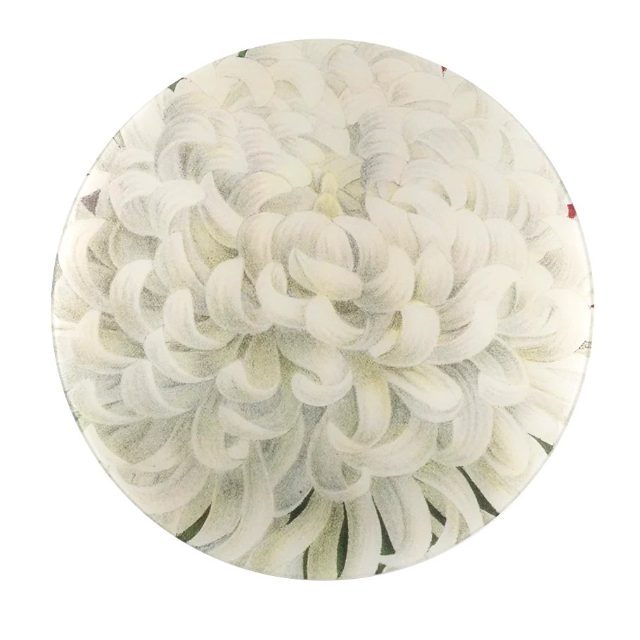 White Chrysanthemum 16" Round - Homebody Denver