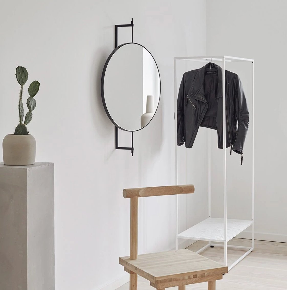 White Grid Coat Stand - Homebody Denver